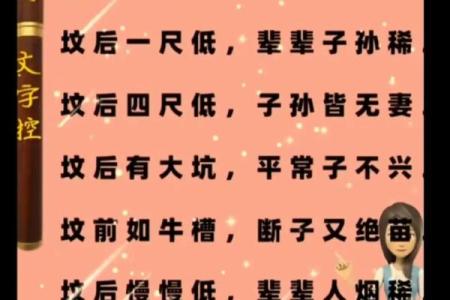 坟地风水方面的知识