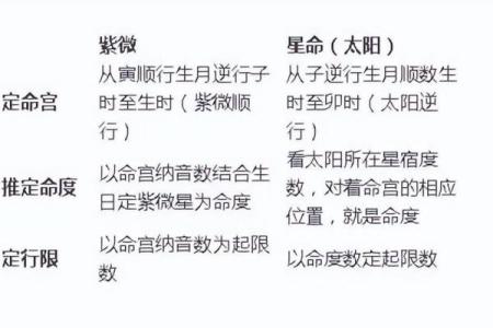 紫薇斗数行限详解