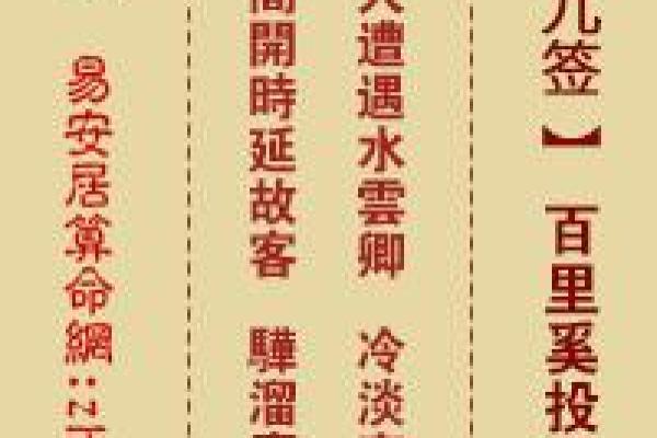 关帝灵签第七