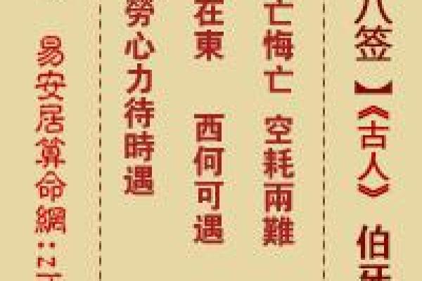 吕祖灵签解签