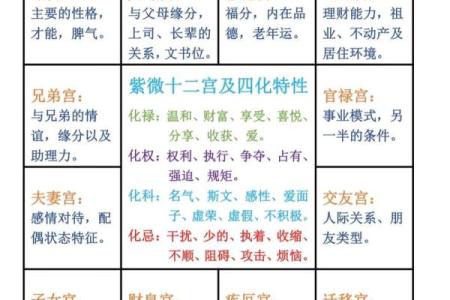 紫微斗数人事十二宫的基本意义