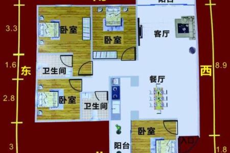 纯南向房子风水