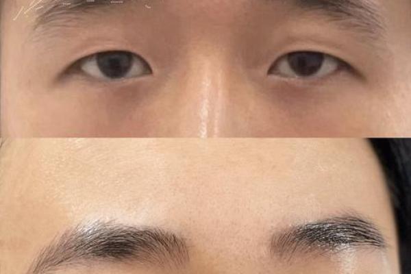 倒八字眉图片