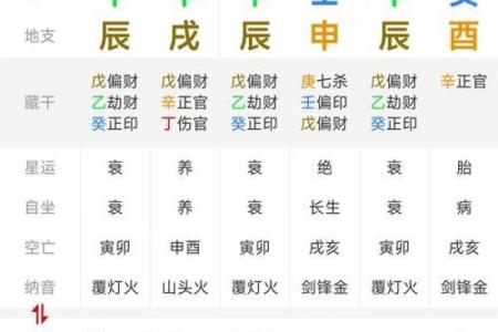 八字排盘图解