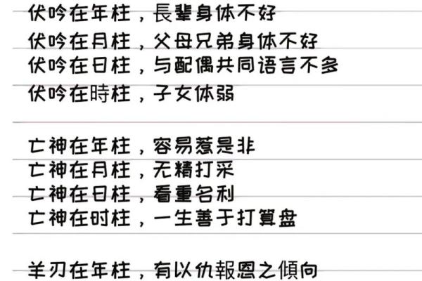 八字详解算命
