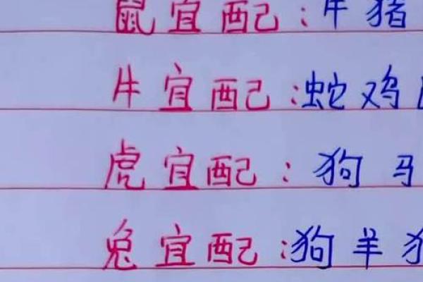 十二生肖配对表