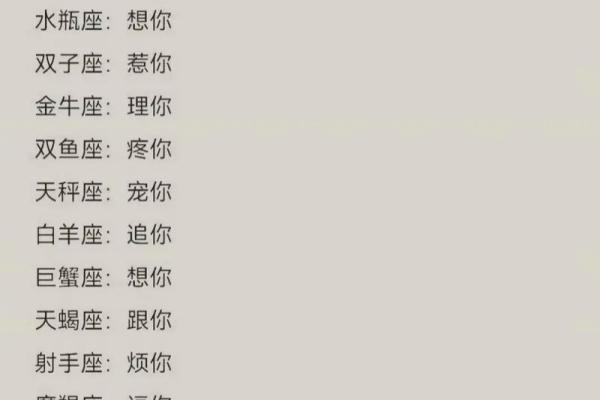 你们喜欢哪个天团的星座