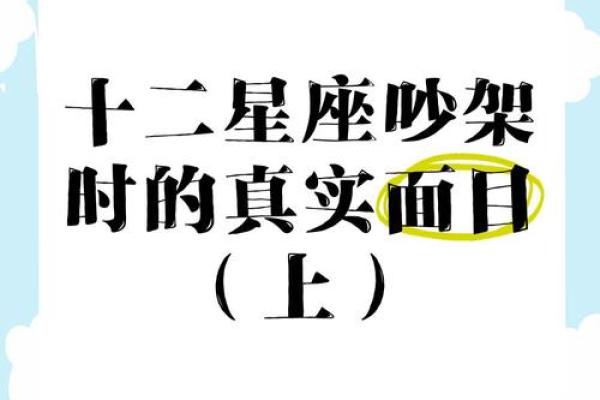 12星座哪五大星座吵架最厉害的