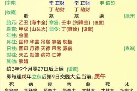 八字透食神