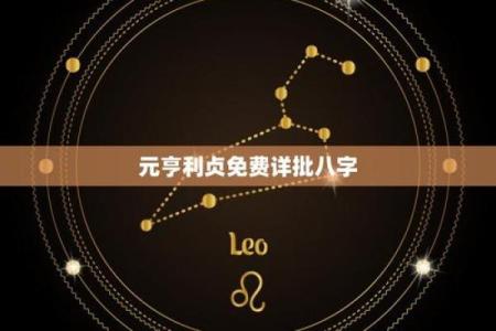 元亨利贞网八字排盘