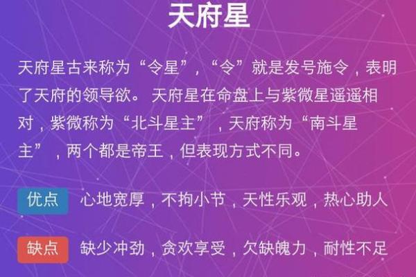 如何定紫薇星天府星