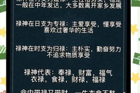 有禄的八字