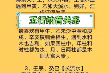 八字五行纳音