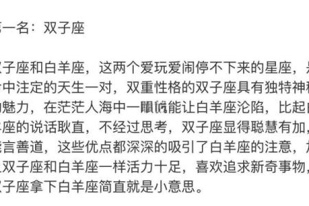 星座恋爱匹配度测试指数 白羊和白羊是最佳配对