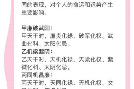 紫微斗数之诸星值限年运气推断：四化星
