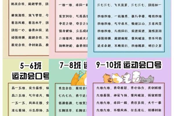 八字运动会口号