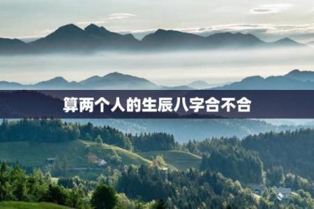怎么看两个人的八字合不合,算两个人的生辰八字合不合