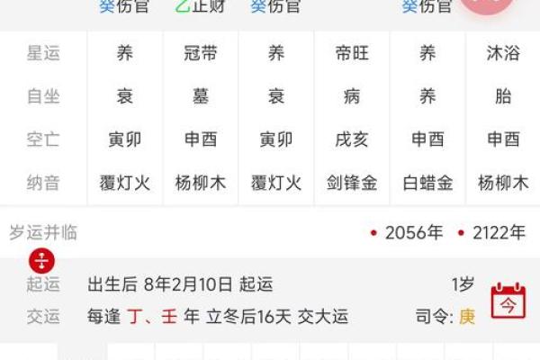 五行八字排盘