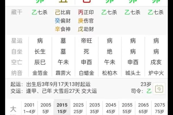 生辰八字所占四柱