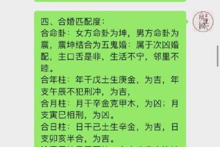 婚姻八字合婚
