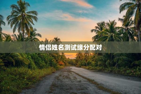 姓名配对测试夫妻缘分 姓名配对测两人缘分？