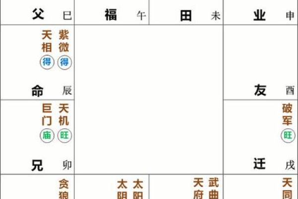 紫薇星天相星在疾厄宫