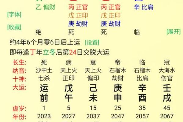 八字用神喜忌查询