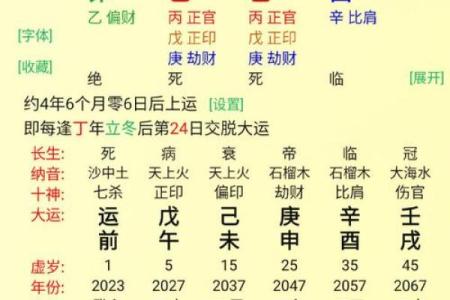 八字用神喜忌查询