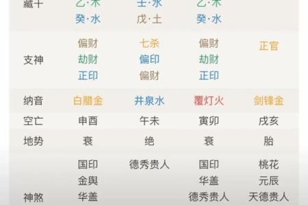 八字四柱排盘