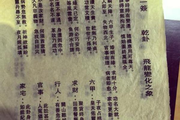 观音灵签第65签怎么破解