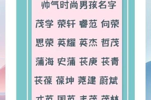 小孩起名生辰八字取名