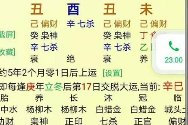 八字同透