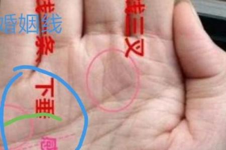 男人左手手纹算命图解婚姻线 感情线预示感情状况